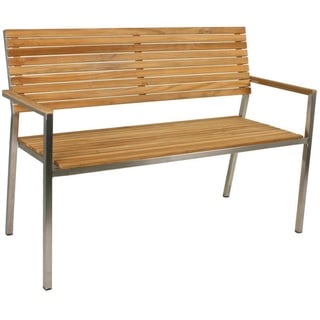 Garden Pleasure Gartenbank Denver 304770 braun Holz 125,0 cm