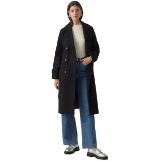 Vero Moda Fortunevega Long Trenchcoat - Black - XS