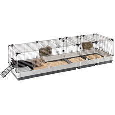Ferplast - Meerschweinchen Käfig - Hasenkäfig - Kaninchenkäfig - Häuschen und Zubehör Inklusive - Viel Platz für Kaninchen - Öffnenden & Modular 205 x 60 x h 50 cm - Krolik, 200