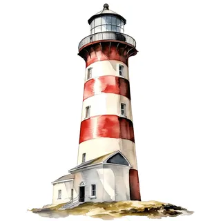 GRAZDesign Wandtattoo Leuchtturm Badezimmer Aufkleber, Wandsticker Nordsee | Wandaufkleber Bad, Tür, Fliesenaufkleber Klebefolie - 52x40cm