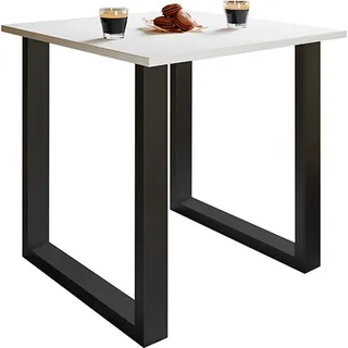 VCM Xona 80 x 76 x 80 cm schwarz/weiß