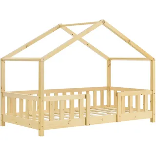 [en.casa] Kinderbett Treviolo 70 x 140 cm Kiefer naturbelassen beige