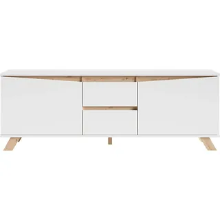 Home Affaire Valentin Lowboard 160 cm Weiß Holzwerkstoff
