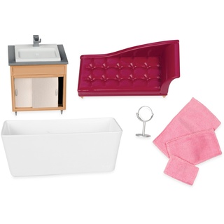 Lori LO37092Z Bathroom Set Hund Puppenhaus Badezimmer, Einzigartig, S