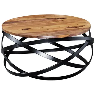 Wohnling Couchtisch Manur Braun Sheesham 60 x 30 cm