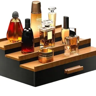 siduytin Duftständer Organizer, Tablett, Display, Aftershaves mit Stolz, Holz, Herren Schlafzimmer Accessoires, Parfümständer Organizer, B
