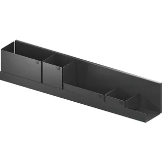 Vauth-Sagel Wandregal Metall Board-7 Wandablage mit Box, Stahl lavagrau