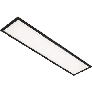 Briloner - LED Panel, LED Deckenleuchte, Deckenlampe 22 Watt, 2.300 Lumen, 4.000 Kelvin, Weiß-Schwarz, 1.000x250x60mm (LxBxH), 7067-015