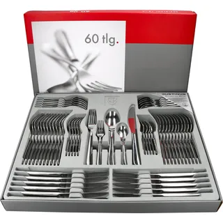 60tlg. Justinus Twist Komplett-Besteckset für 12 Personen - 630-480