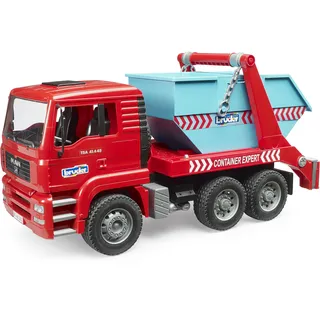 Bruder MAN TGA Abrollcontainer-Lkw mehrfarbig