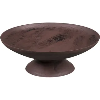 Feuerschale rusty | rund | Edelrost| Patina | mit Sockel | ca. 80 cm