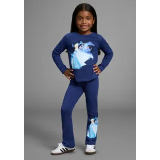 Langarmshirt & Leggings KIDSWORLD "FROZEN 2tlg Set: ELSA - Disney", Mädchen, Gr. 116/122, marine, Single Jersey, Obermaterial: 100% Baumwolle. Obermaterial Hose: 95% Baumwolle, 5% Elasthan, bedruckt, KOB Set-Artikel Langarmshirt & Leggings, Disney ELSA Drucke
