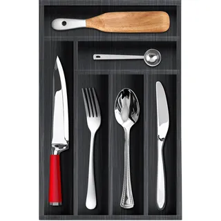 Holz Besteckkasten für Schubladen 40 cm Schubladeneinsatz Küchen Organizer