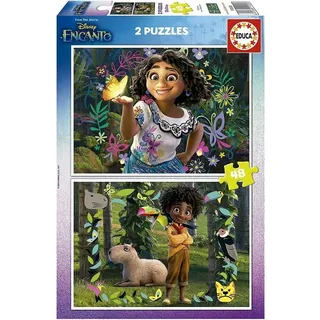 Educa - Puzzle 48 Teile für Kinder ab 4 Jahren | Disney Encanto, 2x48 Teile Puzzle für Kinder ab 4 Jahren, Puzzleset, Kinderpuzzle (19200)