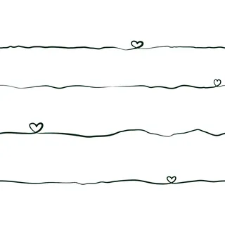 Vliestapete mit Herzen Kinderzimmertapete Schwarz Weiß FSC®