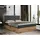 MKS Boxspringbett 120x200 mit Bettkasten Polsterbett 120x200 mit Matratze Boxspringbett 120x200 mit Kopfteil Boxspringbett mit Massivholz Dunkelgrau Struktur Grau