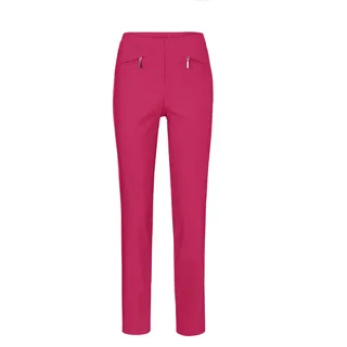 2-in-1-Hose GOLDNER "Schlupfhose LOUISA mit Steppnähten", Damen, Gr. 44, N-Gr, pink, Obermaterial: 67% Baumwolle CO. 28% Polyamid PA. 5% Elasthan EL., Hosen 2-in-1-Hose, Ohne