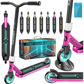 Kesser KESSER® Stunt Scooter X-Limit-Pro 360° Lenkung Funscooter Stuntscooter mit Ständer ABEC 9 Kugellagern, 110 mm PU Räder , Kickscooter Tretroller Cityroller Trick Roller für Kinder Erwachsene