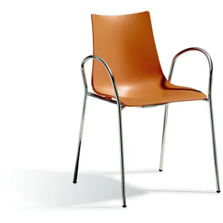 Stapelsessel Zebra - VA - anthracite 30 - orange