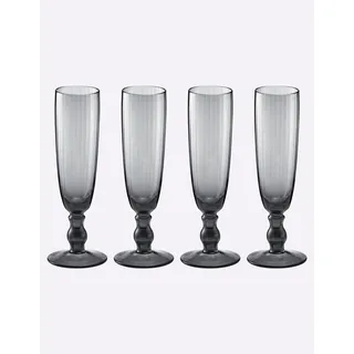 Gläser-Set, grau