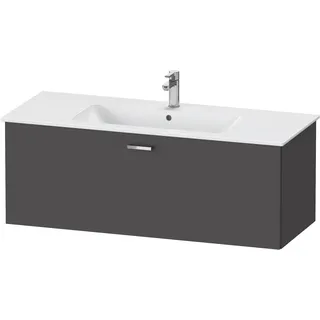 Duravit XBase Waschtischunterbau wandhängend B:120 cm mit 1 Auszug, XB603304949, Farbe: Graphit Matt Dekor