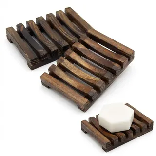 2 Stück Seifenschalen Holz,Umweltfreundliche Seifenschale,Seifenablage,Natürlichem Holz Dusche Handarbeit Seifenhalter,Seifenhalter Waschbecken,Seifenhalterung,Biologisch Abbaubar,für Bad Küche