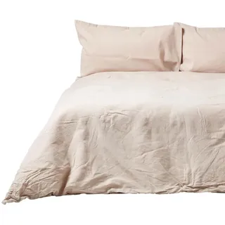 Homescapes Bettwäsche Leinen , Beige , Textil , Rechteckig , 240x220 cm , Oeko-Tex® , Heimtextilien, Bettwäsche & Leintücher, Bettwäsche