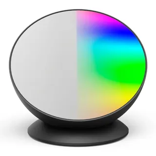 Hama Smarthome LED Tischleuchte (Tischlampe mit Helligkeitsstufen 3000K – 6500K und RGB Farbwechsel bunt, Stimmungslicht für indirekte Beleuchtung, LED Lampe dimmbar, für Alexa, Google Assistant, Siri, 6W)