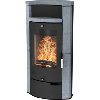 Fireplace Hamburg Kaminofen Speckstein Schwarz 6 kW