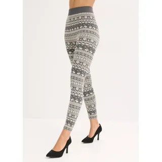 bonprix Thermoleggings Thermo-Leggings mit recyceltem Polyester, grau