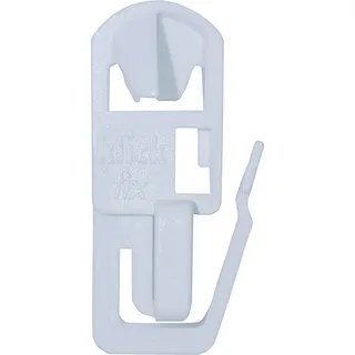 Klickfix® 50 Gardinengleiter für Gardinenschienen & Vorhangschienen - Original Klickgleiter - Gardinenhaken - Vorhang Haken - Gardinenringe - Vorhangringe - Faltengleiter (50 Stück)
