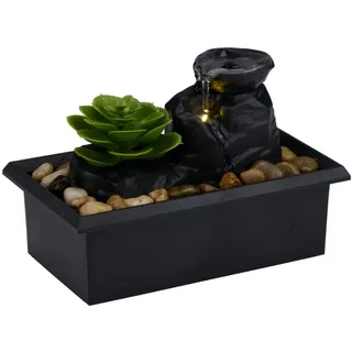 ARTI CASA Zimmerbrunnen 10,5x17,5x12 cm Schwarz