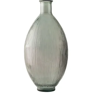 H&h Vase Ares aus recyceltem Glas grau H 59 cm