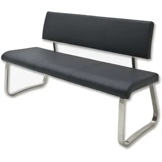 MCA Furniture Sitzbank Belastbar bis 280 Kg, Küchensitzbank Schwarz, B/H/T: ca. 155 x 86 x 59 cm