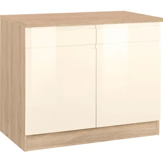 kochstation Unterschrank KS-Virginia 100 x 60 x 85 cm Beige