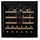 Einbau-Weinkühlschrank 92 Liter Getränkekühlschrank Kleiner Weinkühlschrank mit Glastür 1 Zone Kühlschrank Klein mit UV-Schutz Leiser Indoor/Outdoor Beersafe 5-20 C 36 Flaschen