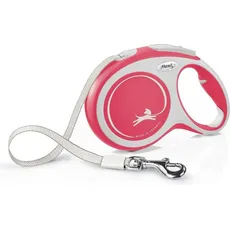 Flexi Einziehbare Hundeleine New Comfort Band L (Hund, Hundesport), Halsband + Leine