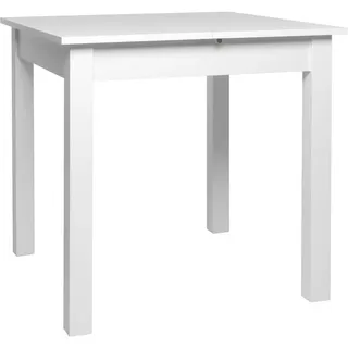 Die Möbelfundgrube Küchentisch 80 x 76,5 x 76,5 cm weiß