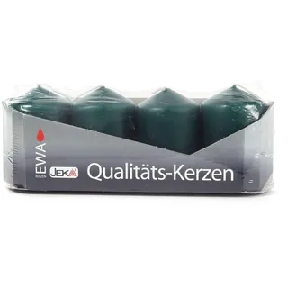 Zubehör Stumpenkerzen grün (4) UK 12 b= x h=ca 4 cmx8,5 cm NEU Erzgebirge