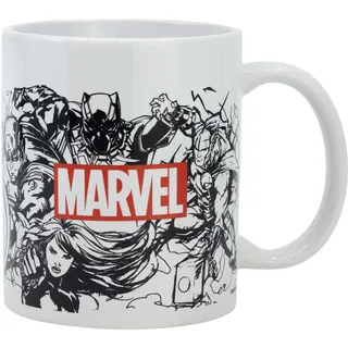 Stor Keramik-Sublimationstasse, 325 ml, in Marvel-Box