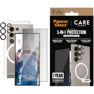 Panzer Glass CARE by PanzerGlass Displayschutzglas 3-in-1 Privacy Protection Set« Samsung Galaxy S25 Ultra