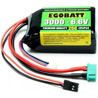 pichler modellbau Akkupack (LiFe) 6,6V 3000 mAh 25 C Block XH