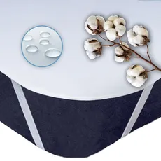 Bild von Matratzenschoner 140x200 cm aus Baumwolle, wasserdichte Atmungsaktive Matratzenauflage, Oeko-TEX, Anti Allergie, ohne Knistern