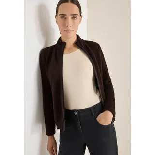 Strickjacke CECIL, Damen, Gr. XXL (46), tartufo braun, Strick, Obermaterial: 65% Polyamid, 23% Polyester, 12% Viskose, Strukturmuster, regular fit normal, ohne Ausschnitt, Strickjacken Strickjacke, mit Taschen