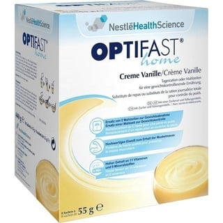 Optifast Home Creme Vanille Pulver 8 x 55 g