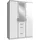 Drehtürenschrank Click 135 x 199 x 58 cm Weiß