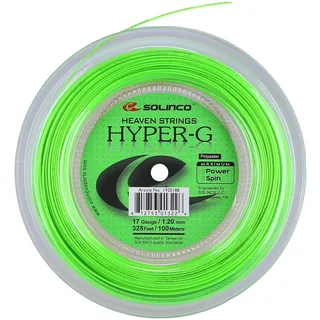 Solinco Tennissaite Hyper G (Haltbarkeit+Power) grün 100m Rolle