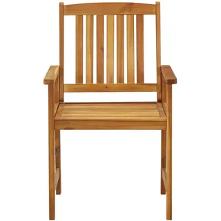 vidaXL Gartenstühle 4 Stk. Massivholz Akazie - Braun