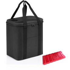 reisenthel coolerbag mit Zugabe Thermo Kühltasche Thermotasche (coolerbag XL Black)
