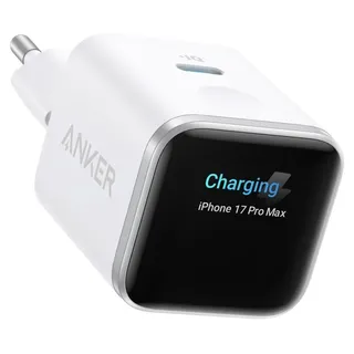 Anker Nano | Netzteil - mit Smart-Display - 45 watt - 3 A - PD (USB-C) - Weiß